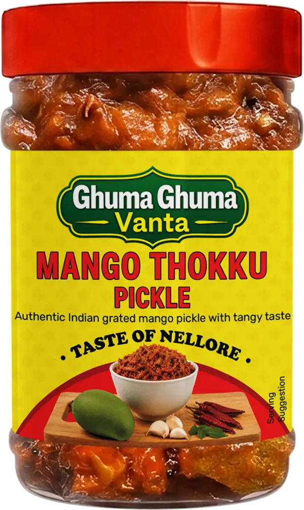 Ghuma Ghuma Vanta Mango Thokku Pickle jar