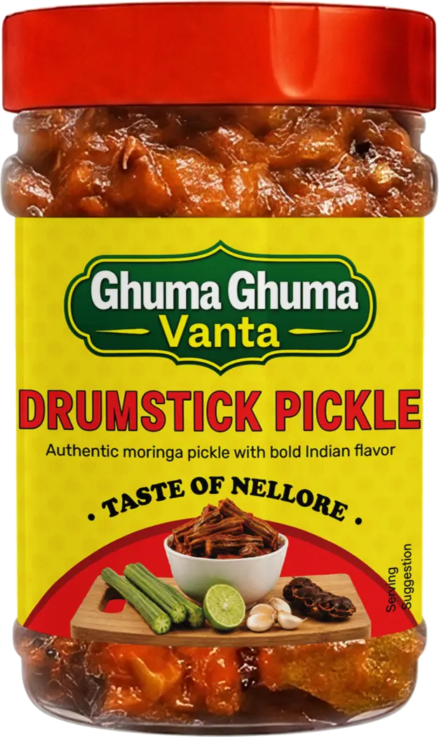 Ghuma Ghuma Vanta Drumstick Pickle jar