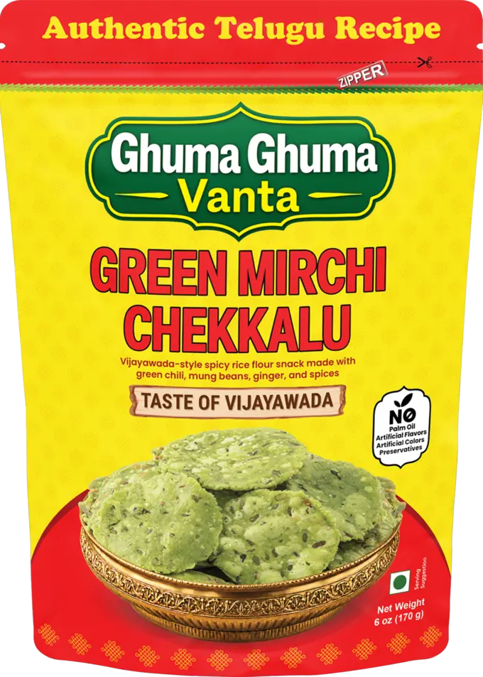 Green Mirchi Chekkalu snack pack