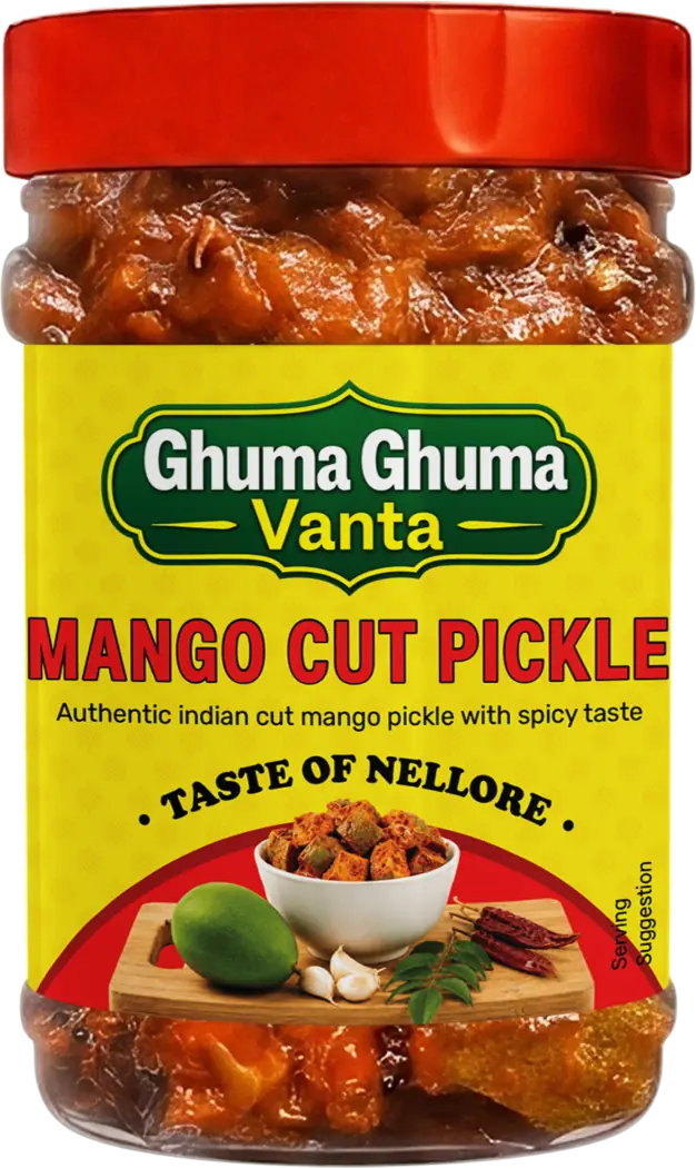Ghuma Ghuma Vanta Mango Cut Pickle jar