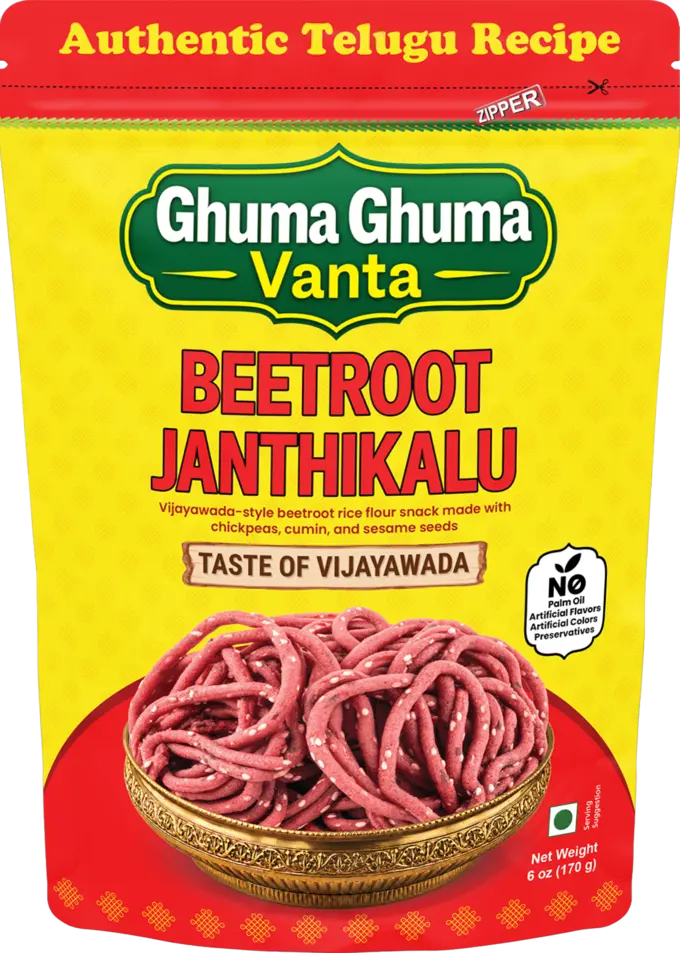 Beetroot Janthikalu snack pack