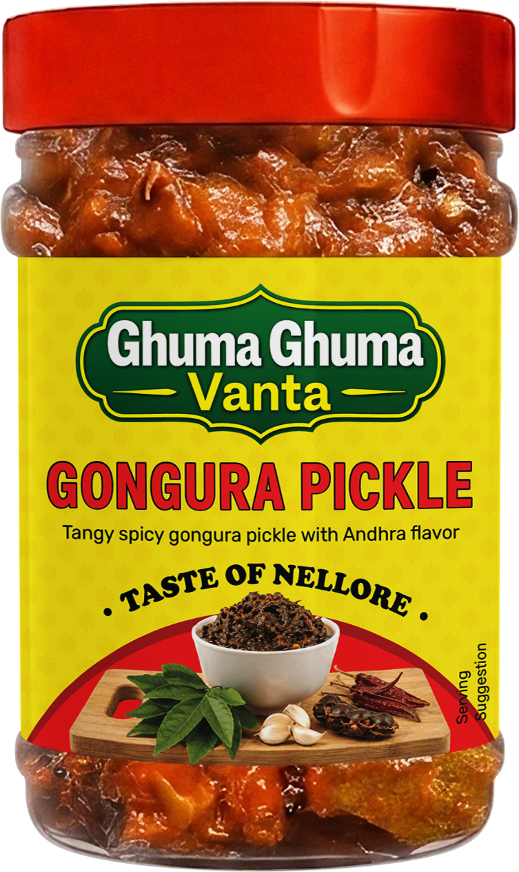 Ghuma Ghuma Vanta Gongura Pickle jar