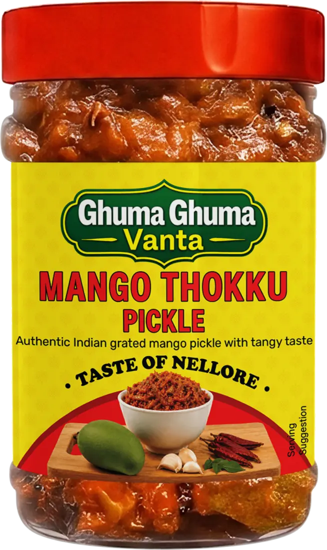 Ghuma Ghuma Vanta Mango Thokku Pickle jar
